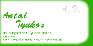 antal tyukos business card